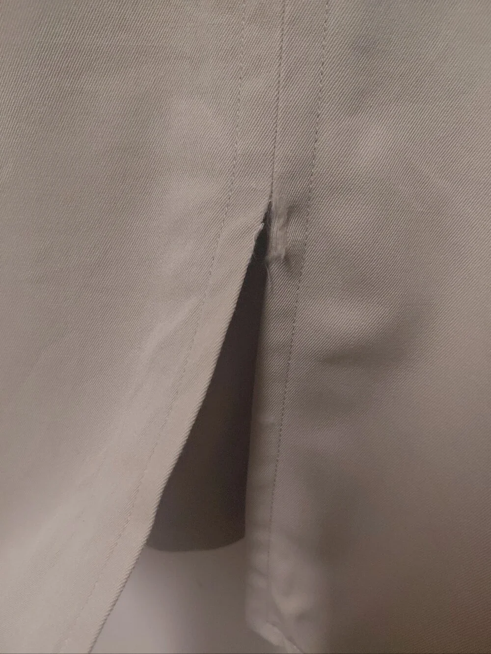 Vintage Louis Feraud Tan Pencil Skirt Size 10